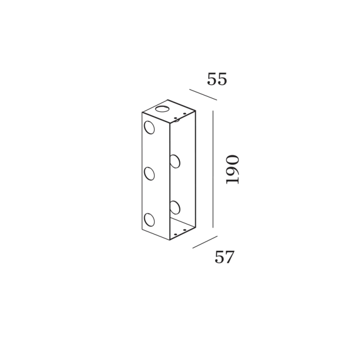 Wever & Ducré Zubehör ORIS 0.7 / RETO 2.0 CONCRETE HOUSING 90012044 Wever & Ducré Zubehör ORIS 0.7 / RETO 2.0 CONCRETE HOUSING 90012044