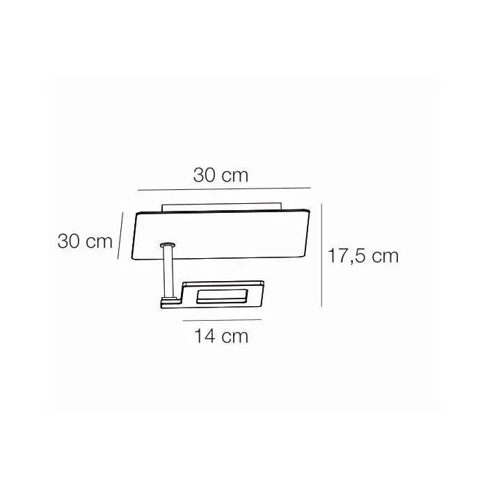 Elesi Luce LED-Deckenleuchte Like Q Ceiling Lamp 30x30 cm/43x43 cm 04603/04604
