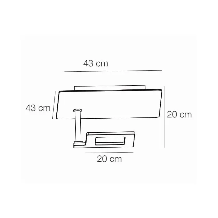 Elesi Luce LED-Deckenleuchte Like Q Ceiling Lamp 30x30 cm/43x43 cm 04603/04604