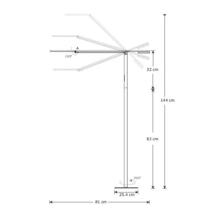 Koncept EQUO FLOOR LED-Stehleuchte schwarz KEF3BW