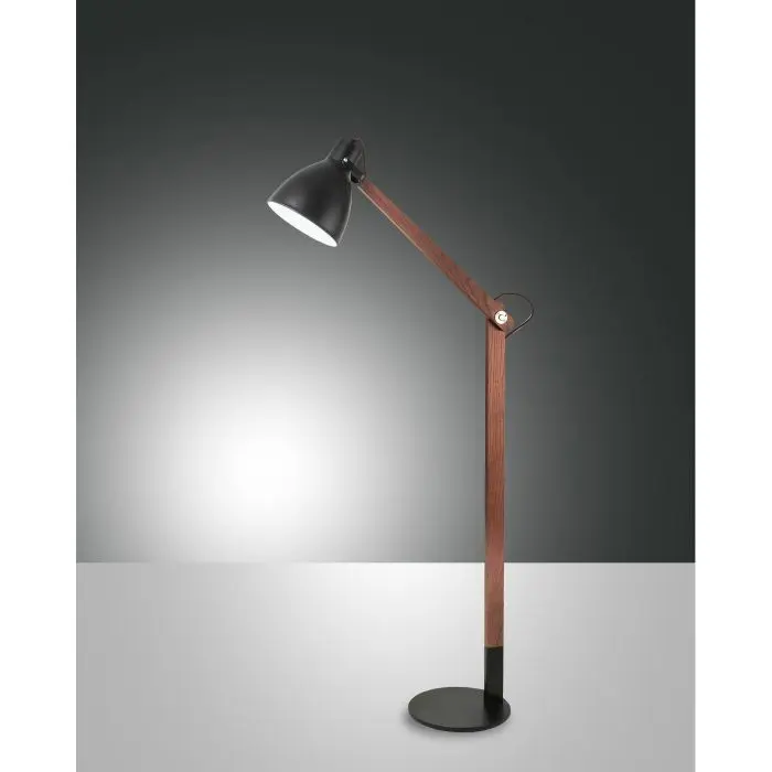Fabas Luce Leseleuchte SVEVA schwarz/walnuss 3644-11-101 Fabas Luce Leseleuchte SVEVA schwarz/walnuss 3644-11-101