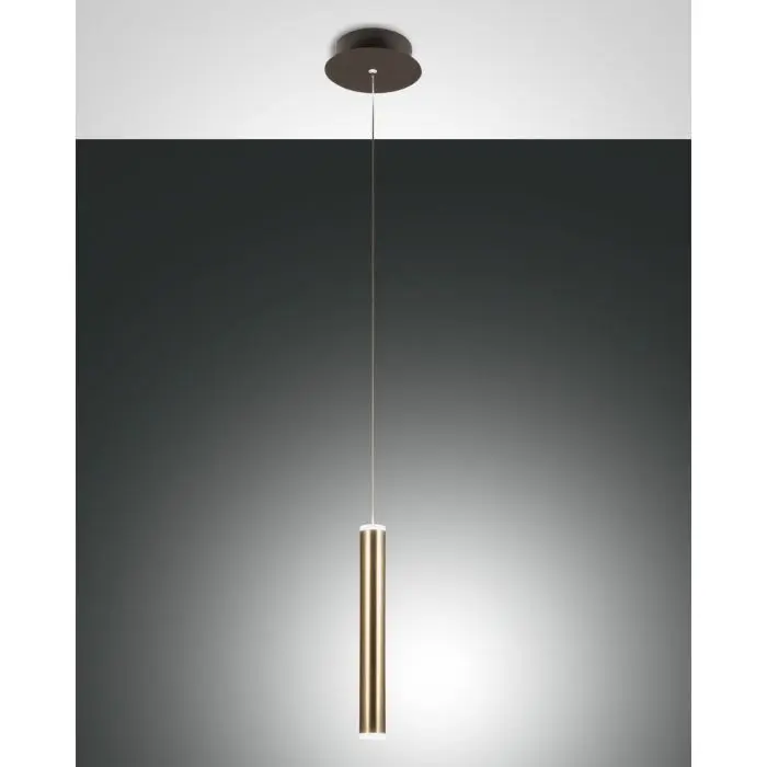 Fabas Luce LED-Pendelleuchte PRADO Schwarz/Messing satiniert 1-flammig 3685-40-209 Fabas Luce LED-Pendelleuchte PRADO Schwarz/Messing satiniert 1-flammig 3685-40-209
