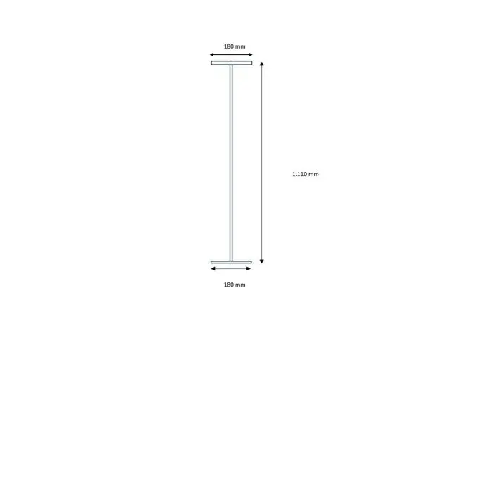 LED-Stehleuchte TILDA-S Nickel matt