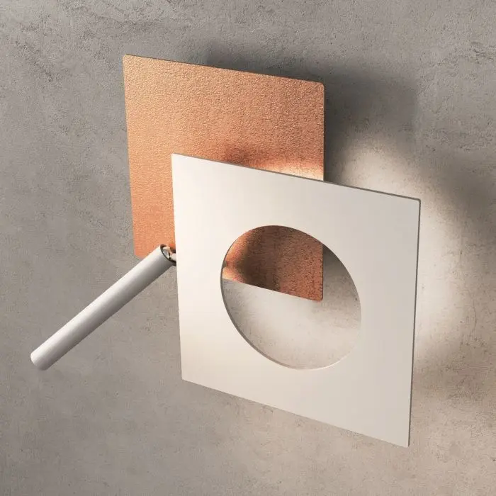 Icone Minitallux LED-Wandleuchte PETRA (mit Leselicht) 21cm
