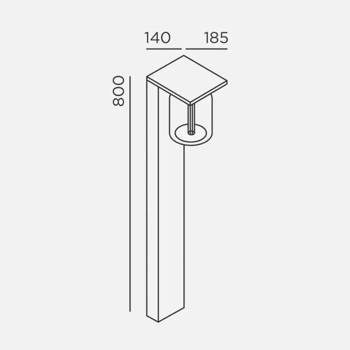 IP44.de Leuchten LED-Pollerleuchte DIA anthrazit 91050-AN