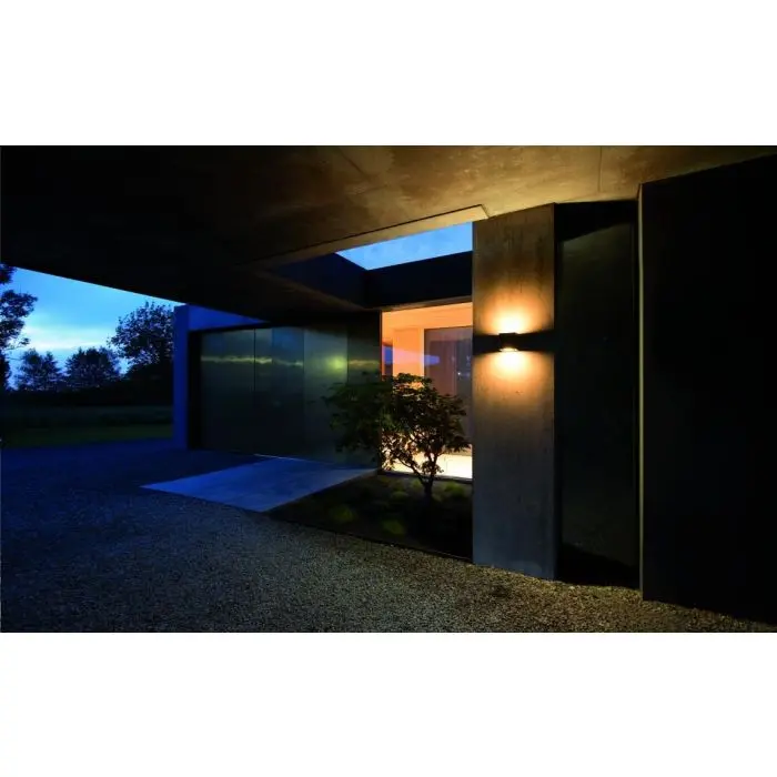 IP44.de Leuchten LED-Wandaußenleuchte GAP Q weiß 91100-27-Q-WH