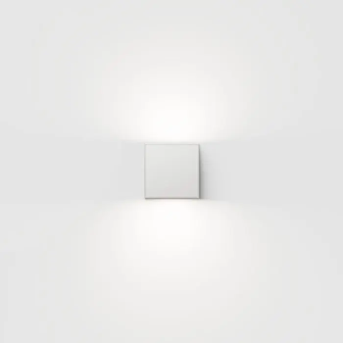 IP44.de Leuchten LED-Wandaußenleuchte GAP Q weiß 91100-27-Q-WH