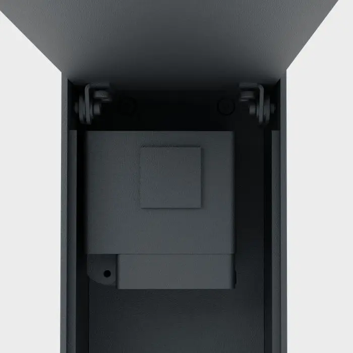 IP44.de 2-fach-Schuko-Steckdosensäule JACK anthrazit 55090-AN