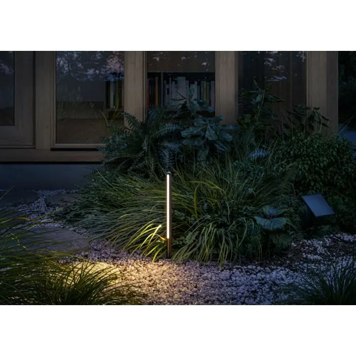 IP44.de Leuchten LED-Erdspießleuchte KAL SOLAR 30cm schwarz 2700K 93080-BL