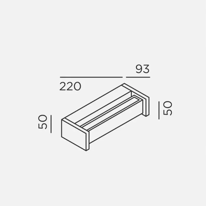 IP44.de LED-Wand-/Deckenaußenleuchte SLAT 8W weiß 91131-WH
