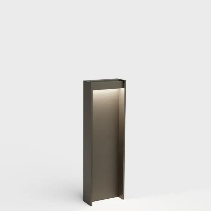 IP44.de LED-Pollerleuchte SLAT 70cm braun 91032-CB