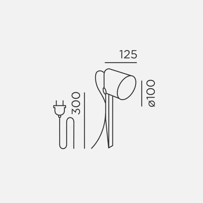 IP44.de Leuchten LED-Erdspießleuchte STIC SPIKE 2700K braun 30cm 91061-27-CB
