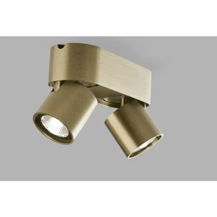 Light-Point 2er-LED-Deckenspot AURA Messing 270994