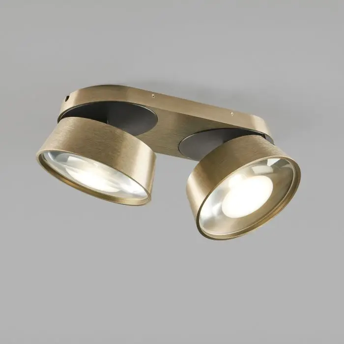 Light-Point 2er-LED-Spot VANTAGE 28x13cm Messing 270834 Light-Point 2er-LED-Spot VANTAGE 28x13cm Messing 270834