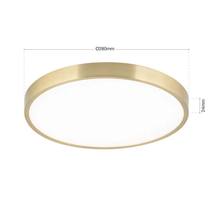 Orion LED-Wand-/Deckenleuchte BULLY 28cm Patina DL 7-657/28 Patina