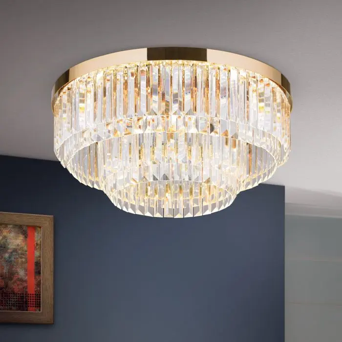 orion- LED-Deckenleuchte PRISM 55cm gold DL 7-666/55 gold