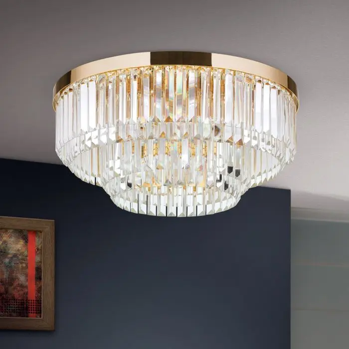 orion- LED-Deckenleuchte PRISM 55cm gold DL 7-666/55 gold