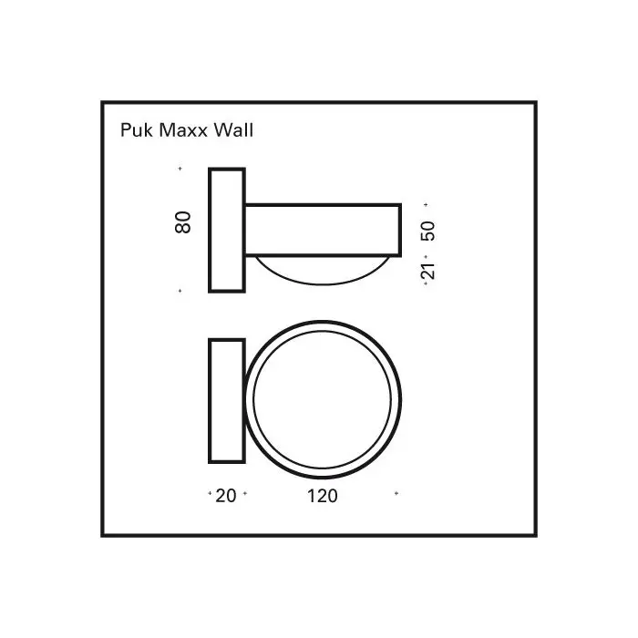 Top Light PUK MAXX WALL LED-Wandleuchte 2-30817 Top Light PUK MAXX WALL LED-Wandleuchte 2-30817