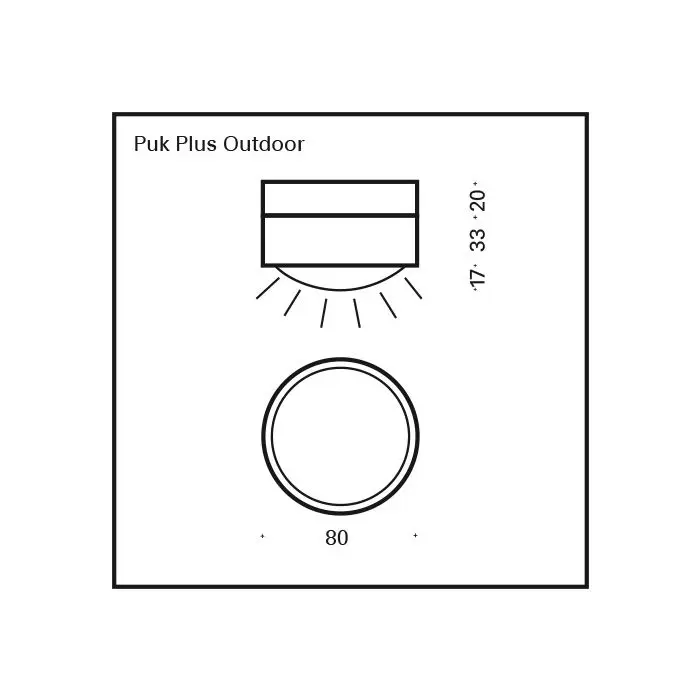 Top Light PUK OUTDOOR PLUS LED-Deckenleuchte 2-48111 2-48112