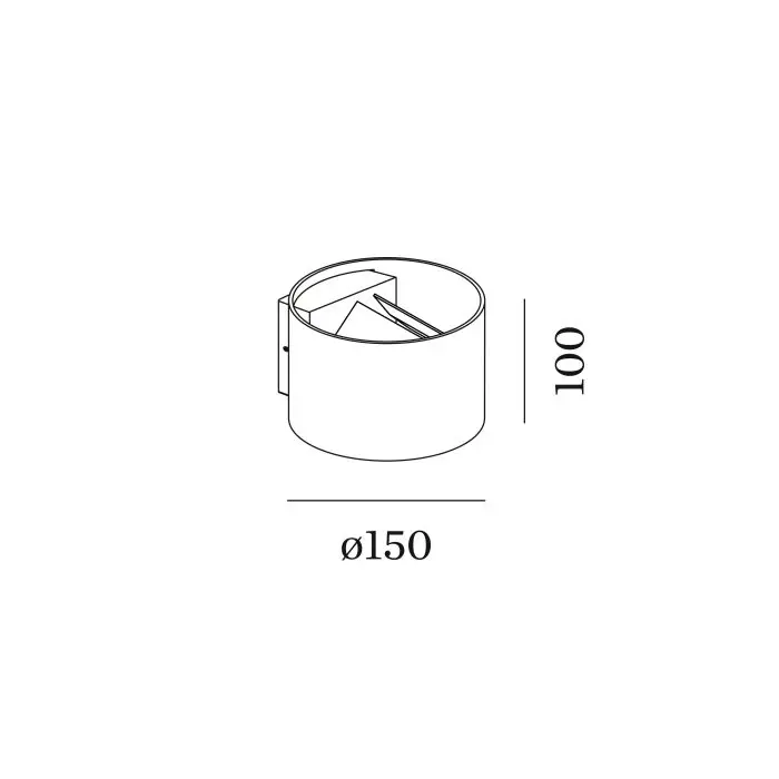 Wever & Ducré LED-Wandleuchte RAY WALL SURF  342168+342148
