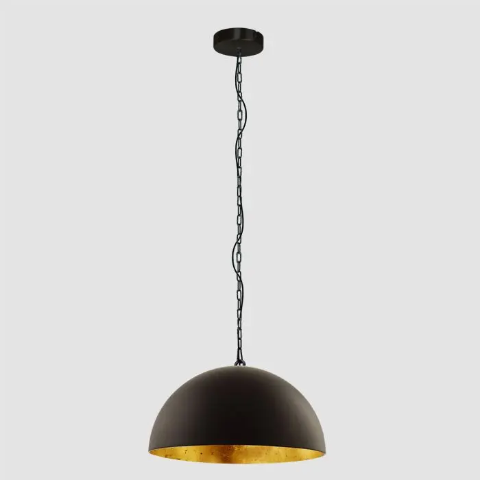Steinhauer Lighting Pendelleuchte SEMICIRKEL Schwarz 2555ZW
