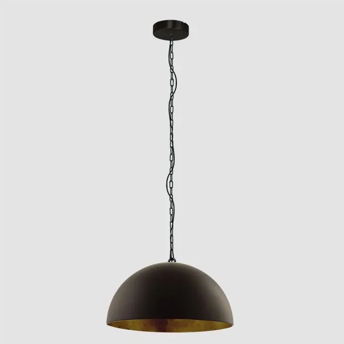 Steinhauer Lighting Pendelleuchte SEMICIRKEL Schwarz 2555ZW