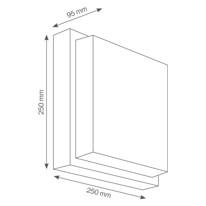 LCD Wandaußenleuchte 046