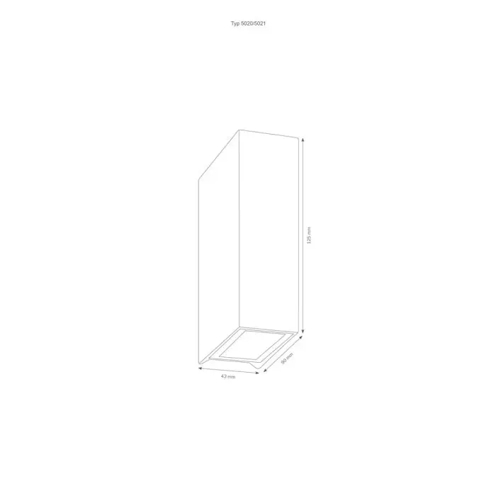 LCD Up & Down-Wandaußenleuchte 5020