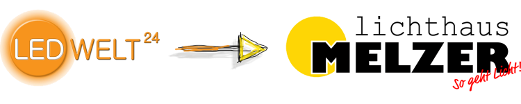 Logo LEDWelt24 wird Lichthaus Melzer